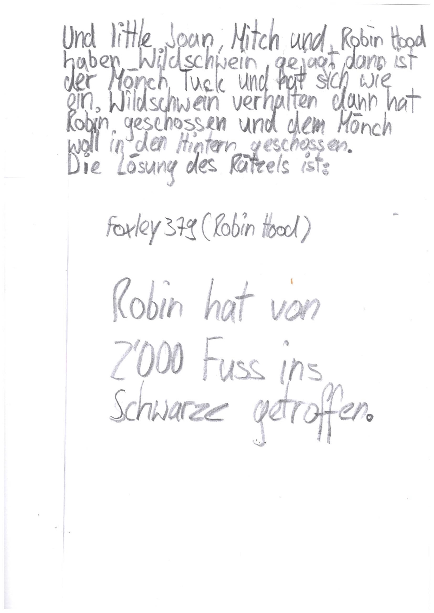 Bericht «Robin Hood»